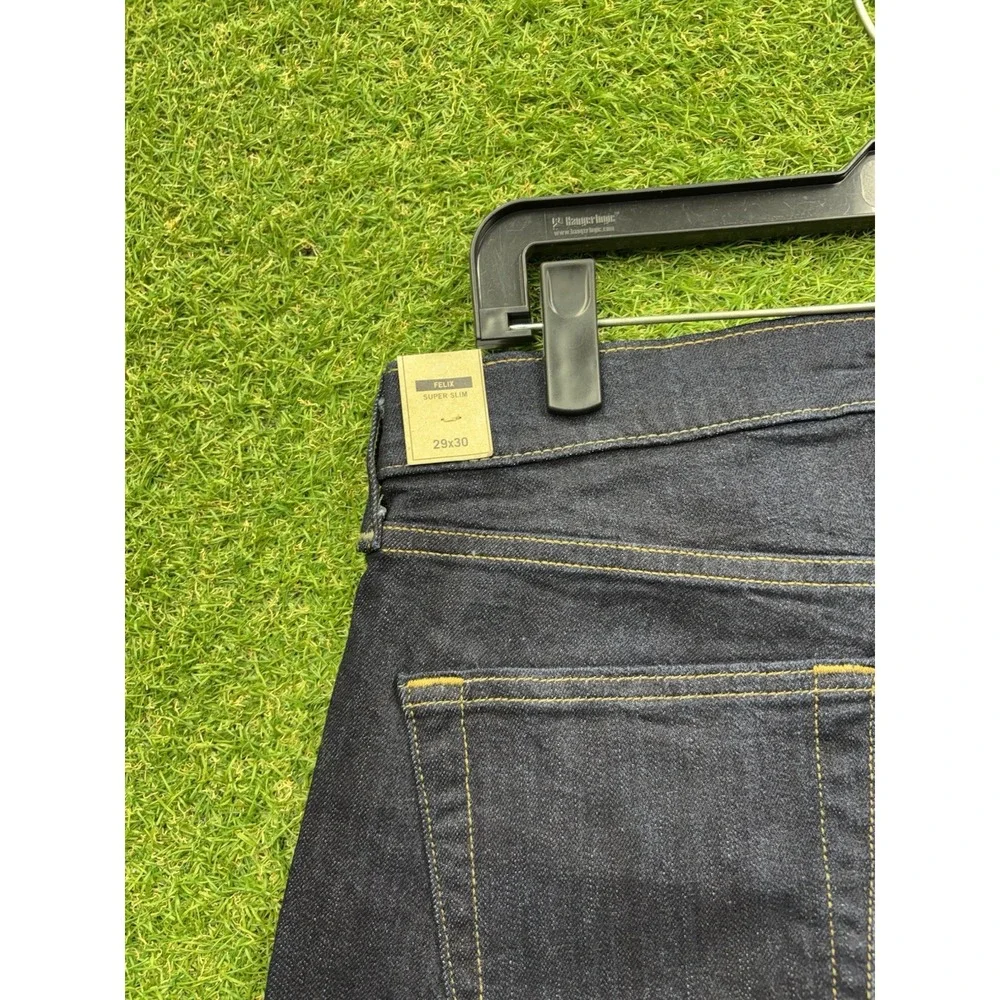 Abercrombie & Fitch Jeans Mens 29x30 Felix Super Skinny Dark Wash Black Denim